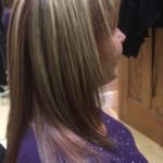 highlights and colour on long hair