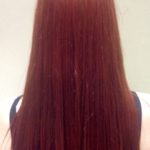 long hair with hair treatment from Sharon E